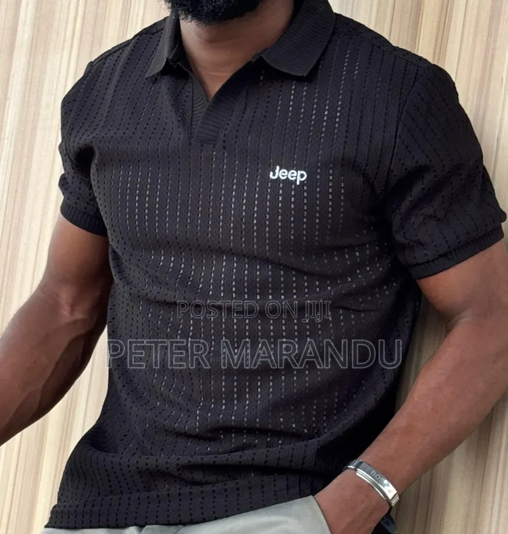 Premium Men's Jeep Knit Polo Shirts - Trendy Casual Wear