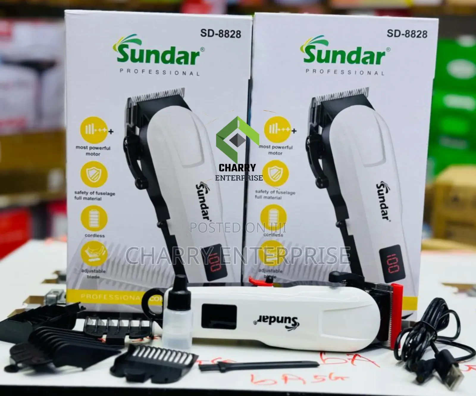 SUNDAR Rechargeable Hair Clipper MASHINE YA Kunyoa Ya KUCHAJI