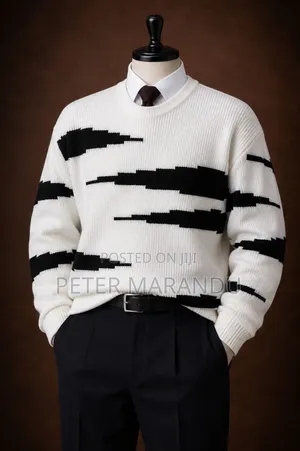 Masweta Ya Kiume Ya Kisasa (Crewneck Knitwear)