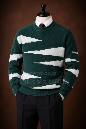 Masweta Ya Kiume Ya Kisasa (Crewneck Knitwear)
