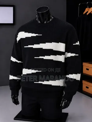 Masweta Ya Kiume Ya Kisasa (Crewneck Knitwear)