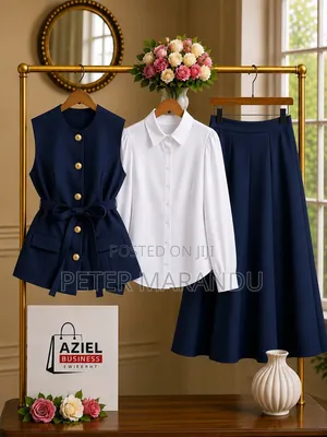 Suti Za Kisasa Za Kike (High-Quality 3-Piece Women's Office Sets)
