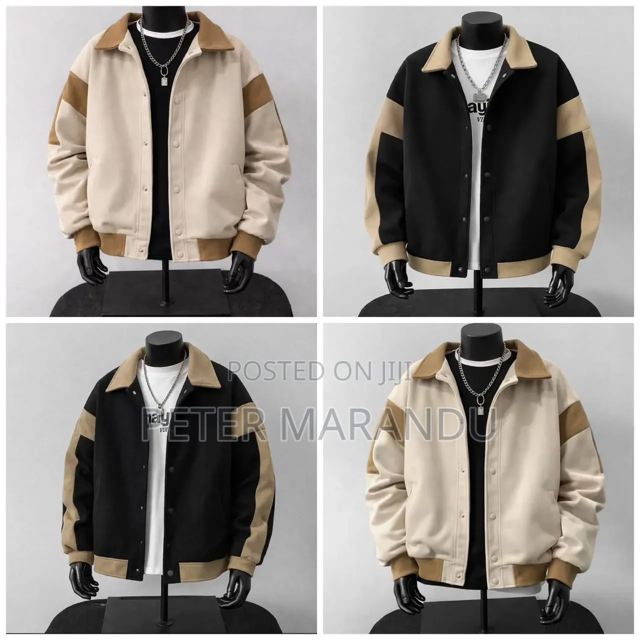 Makoti Ya Kiume Ya Kisasa (Men's Casual Varsity Baseball Jackets)