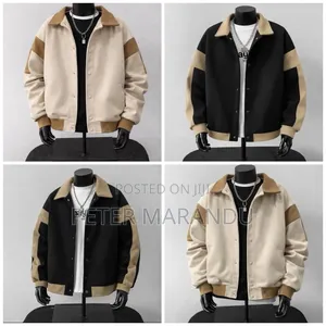 Makoti Ya Kiume Ya Kisasa (Men's Casual Varsity Baseball Jackets)