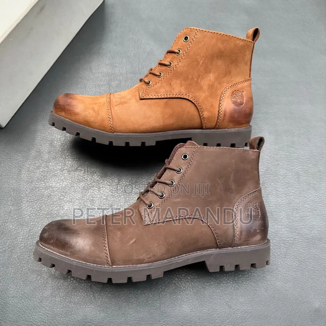 Premium Quality Men's Timberland Leather Boots)