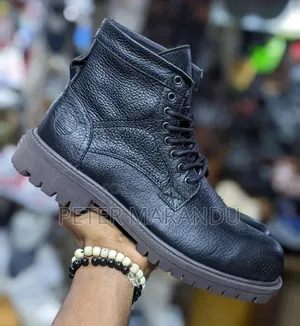 Buti Za Kiume Za Ngozi Ngumu (Premium Quality Men's Genuine Leather