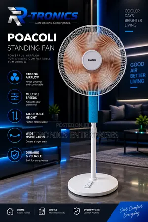 18inch Poacoli Standing Fan With Remote