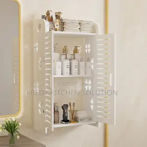 Wall Mounted Multifunctional Storage Rack* Made From PVC Material