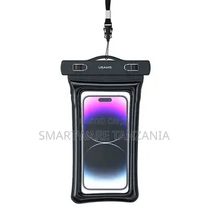 USAMS 7-Inch Waterproof Bag With IPX8 Rating, Clear PVC Material