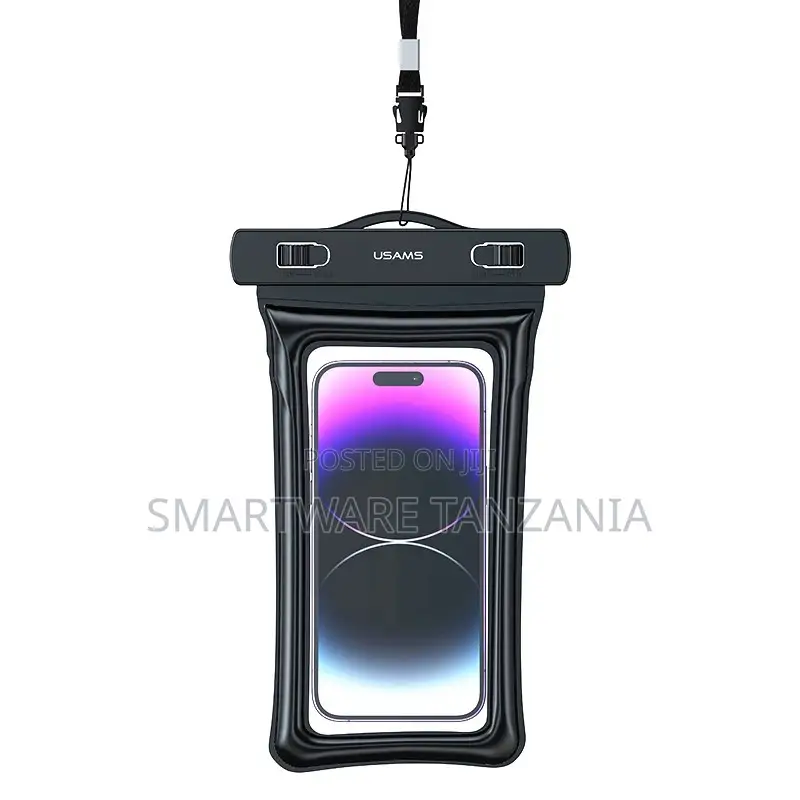 USAMS 7-Inch Waterproof Bag With IPX8 Rating, Clear PVC Material
