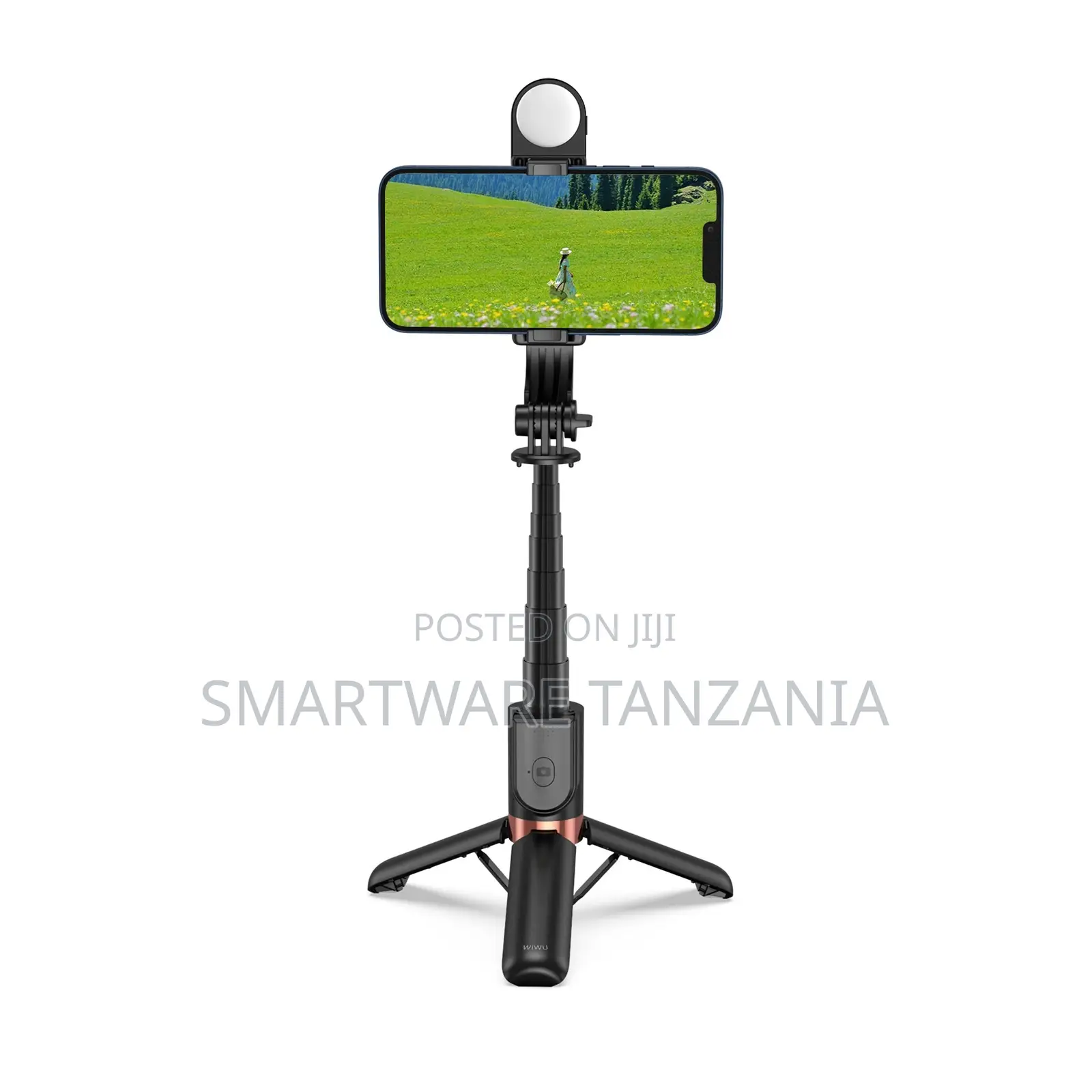 WIWU Mini Selfie Stick With Tripod, Bluetooth Remote, Aluminum Build