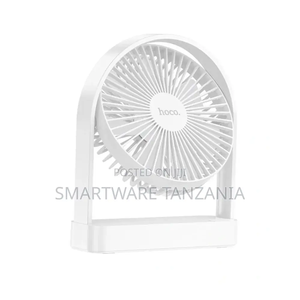 Hoco HX65 Ultra-Thin Desktop Fan, 2500mAh Battery, Quiet Operation