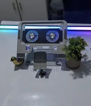 A 2-in-1 Foldable Laptop Cooling Stand