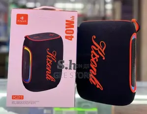Black Kisonli Portable Outdoor Wireless Bluetooth Speaker