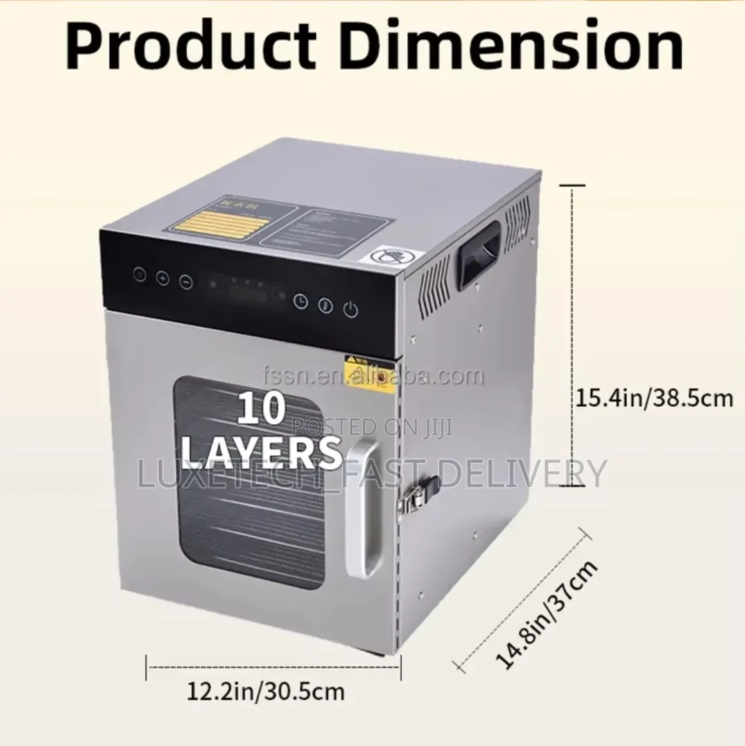 Commercial Food, Fruit and Vegetable Digital Dryer Machine - 10 Layers