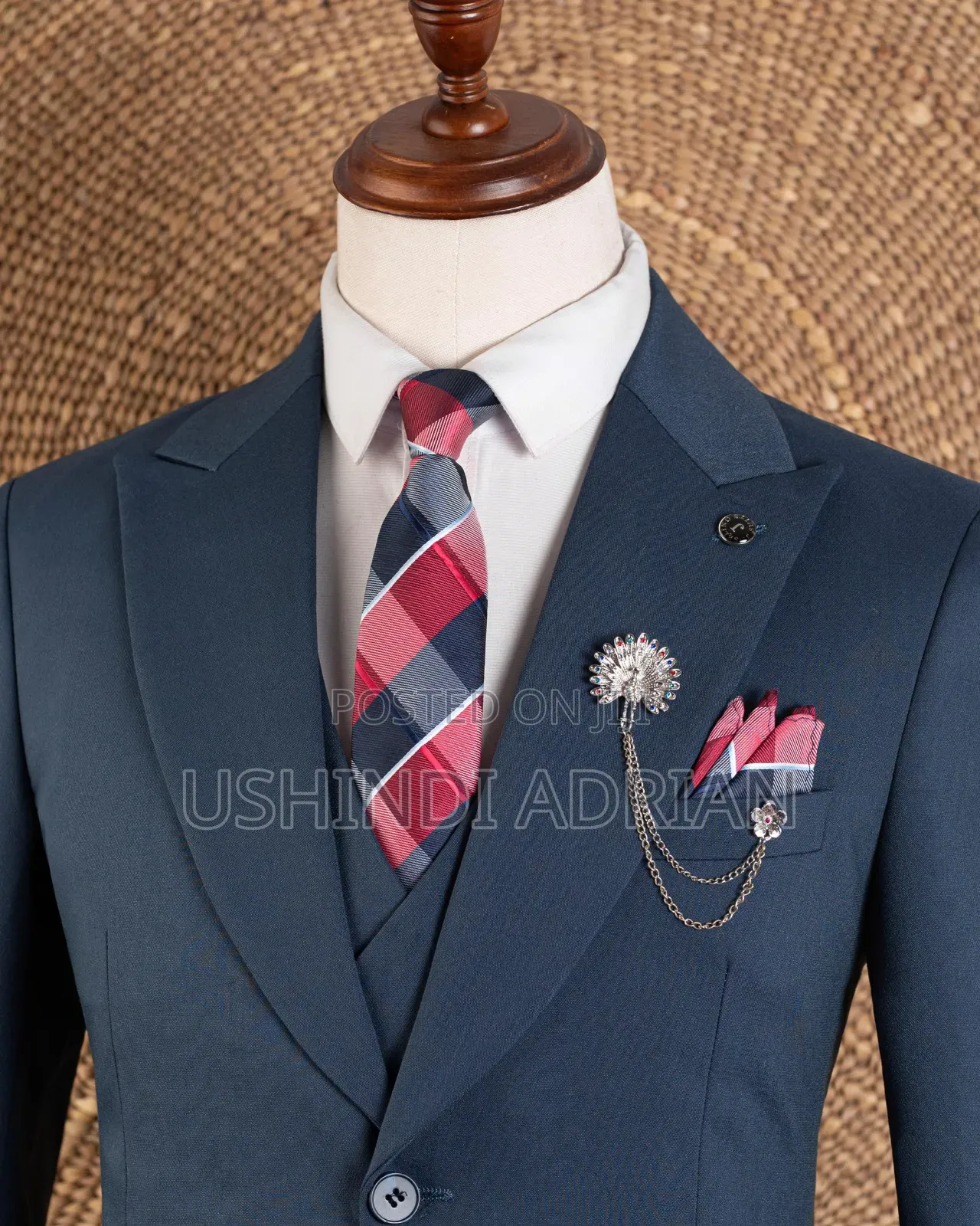 premium Cotton Three-Piece Suitthree Pieces—classy Elegant