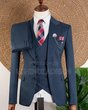 premium Cotton Three-Piece Suitthree Pieces—classy Elegant