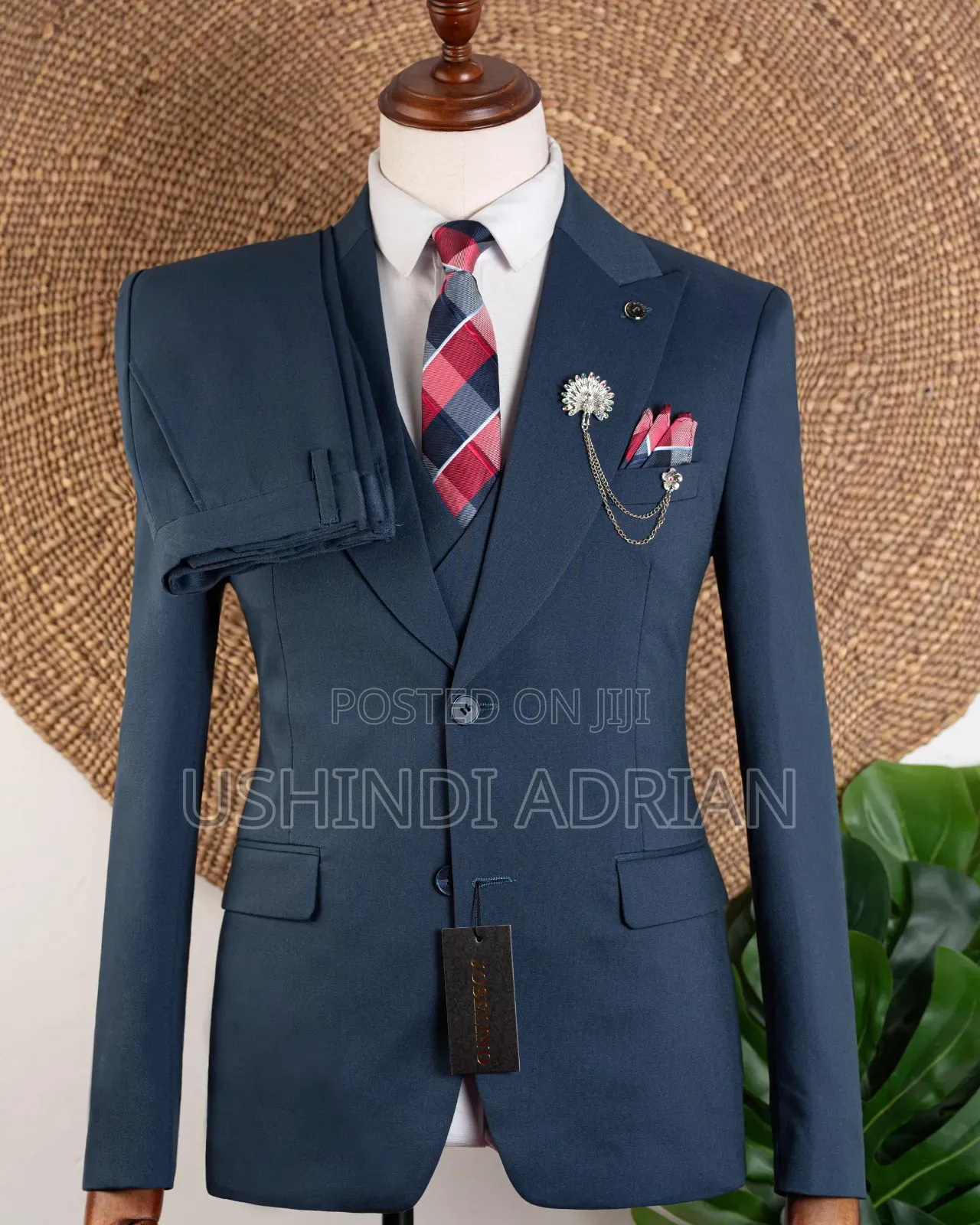 premium Cotton Three-Piece Suitthree Pieces—classy Elegant