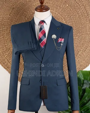 premium Cotton Three-Piece Suitthree Pieces—classy Elegant