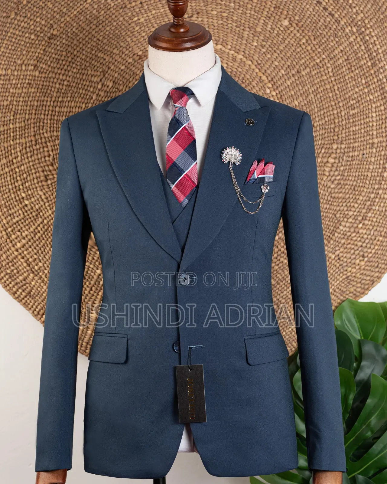 premium Cotton Three-Piece Suitthree Pieces—classy Elegant