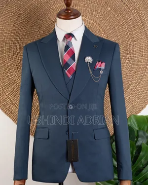 premium Cotton Three-Piece Suitthree Pieces—classy Elegant