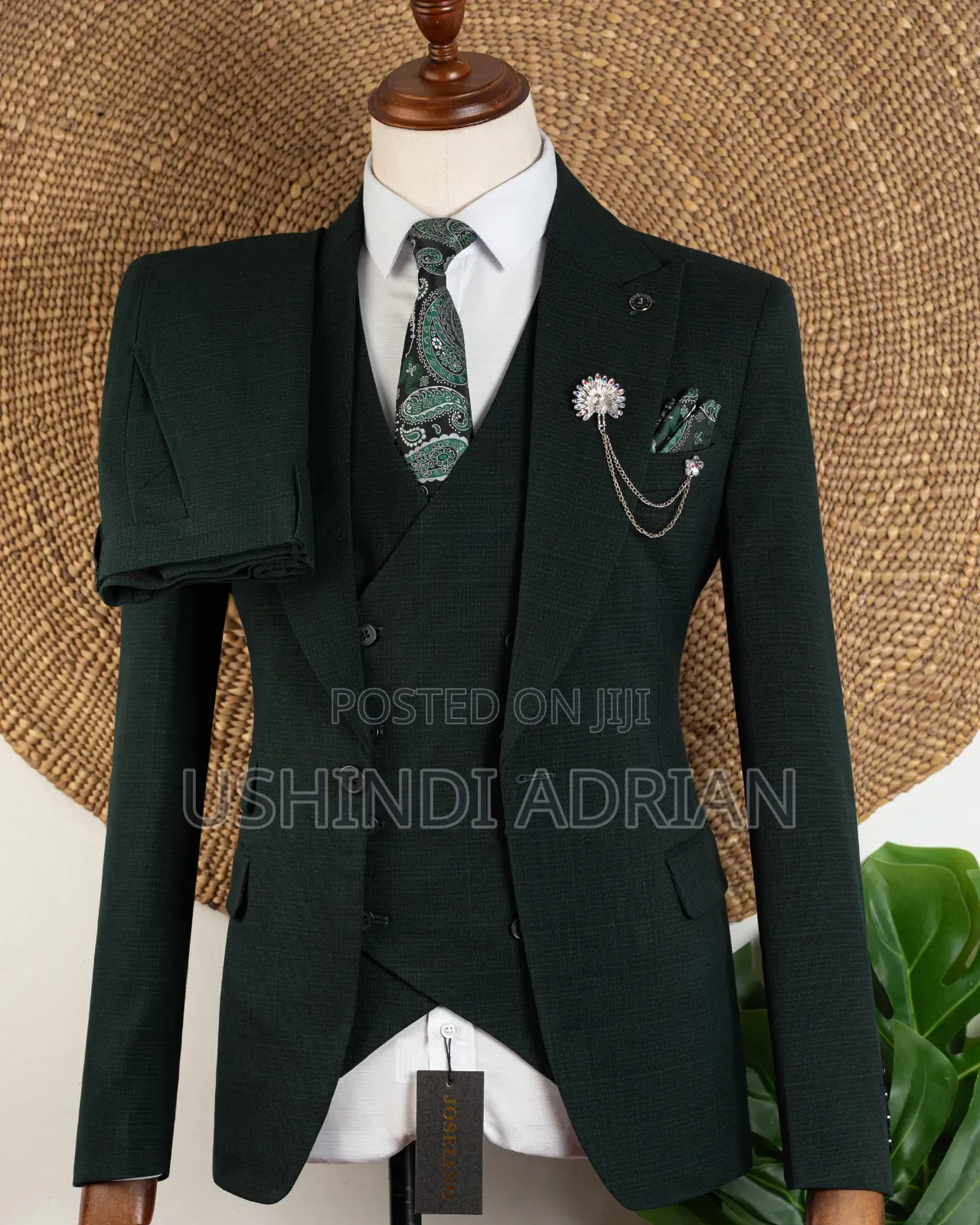 Gentlemen's Signature Suit heavy Cotton Suitthree Pieces