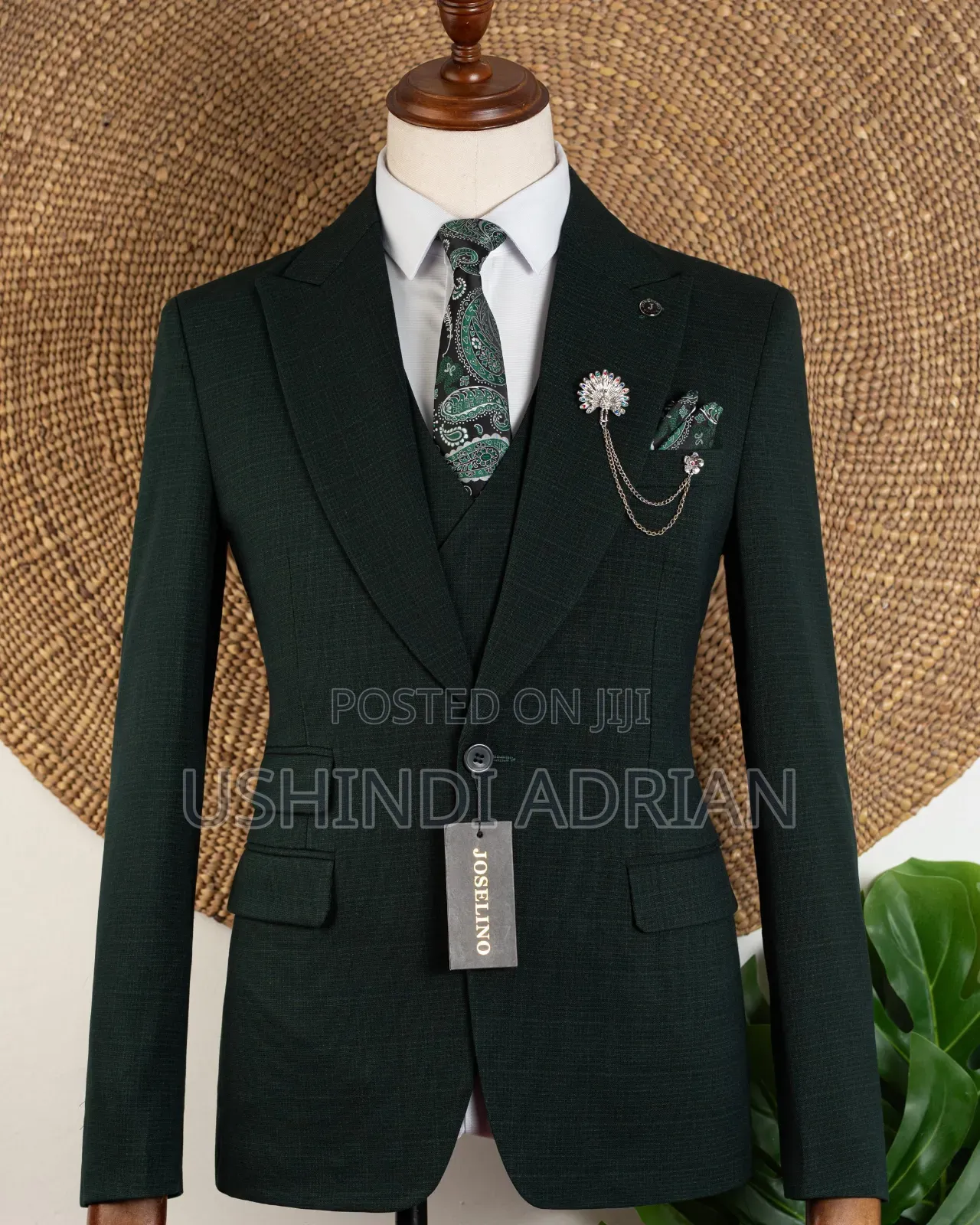 Gentlemen's Signature Suit heavy Cotton Suitthree Pieces