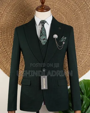 Gentlemen's Signature Suit heavy Cotton Suitthree Pieces