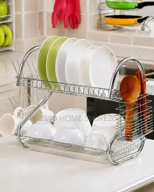 2-Layers Stainless Steel Dish Drainer