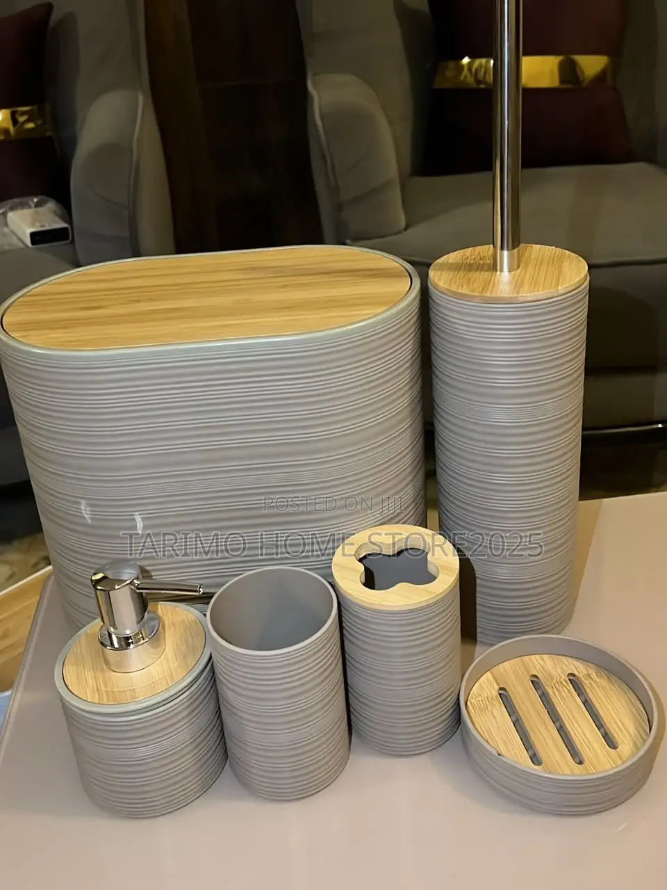 8-Pieces Bathroom Essentials Set