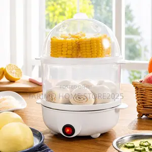 Double Layer Eggs Boiler/Steamer* Inachemsha Mayai