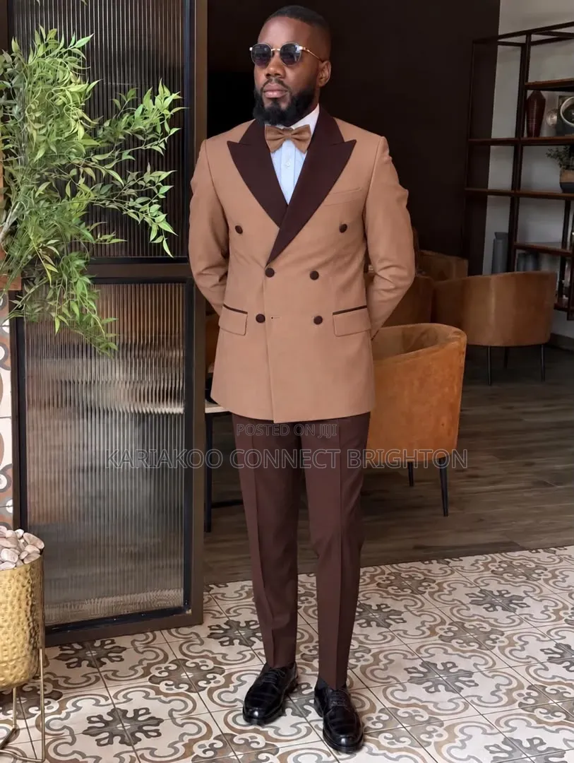 Tan Brown 2 Tone Suit