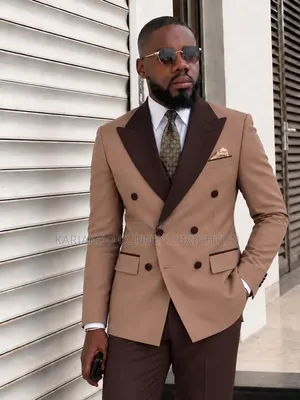Tan Brown 2 Tone Suit
