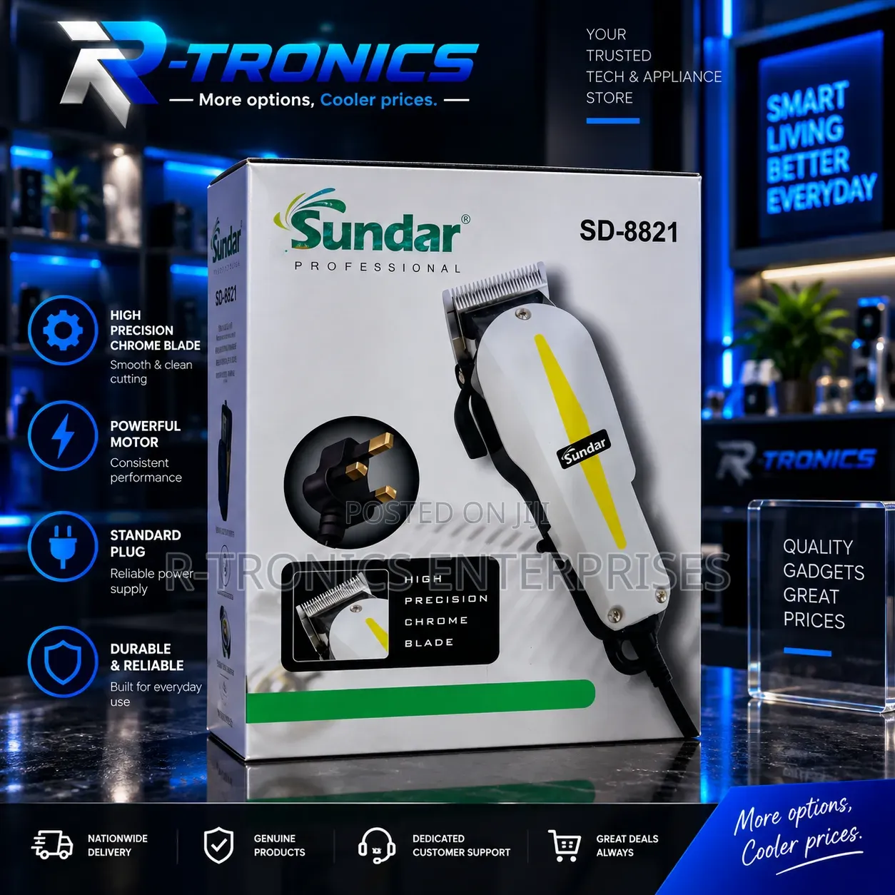 Sundar Sd-8821 Professional Hair Clipper