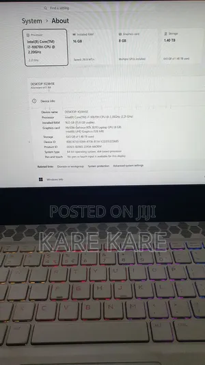 Laptop Alienware M15 R4 16GB Intel Core i7 SSD 1.5T
