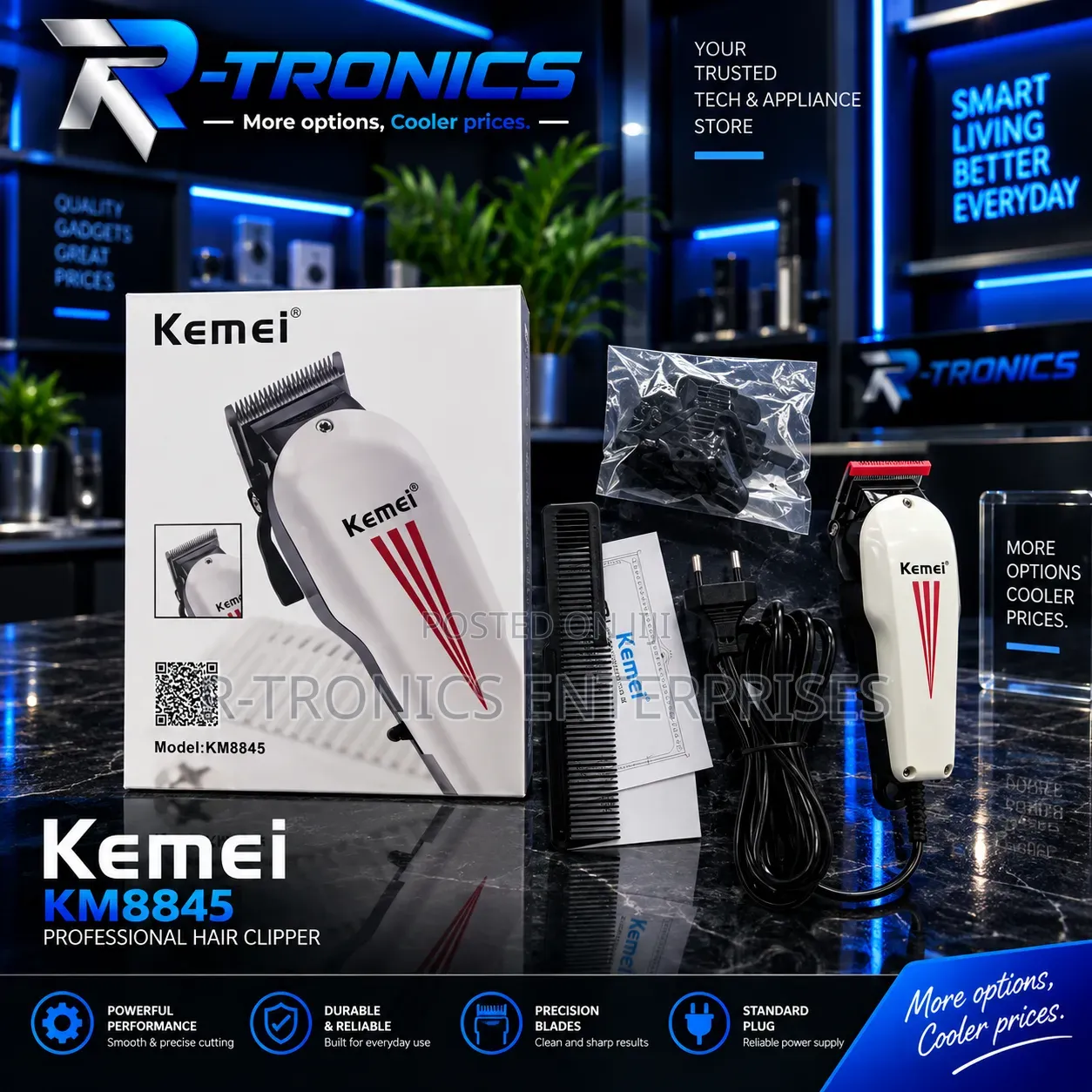  Kemei Km-8845 Professional Hair Clipper