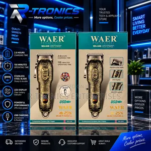 Waer Wa-048 Professional Clipper Stainless-Steel Blade Led Display