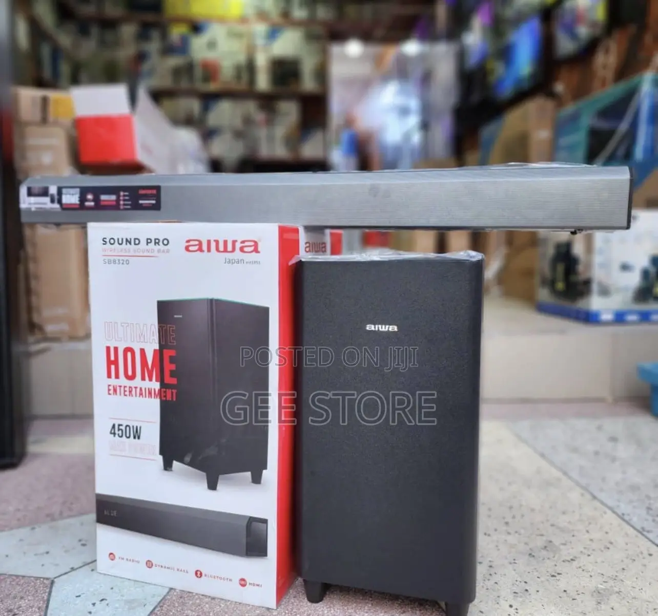 Aiwa Sound Bar SB8320 450W Wireless Soundbar System
