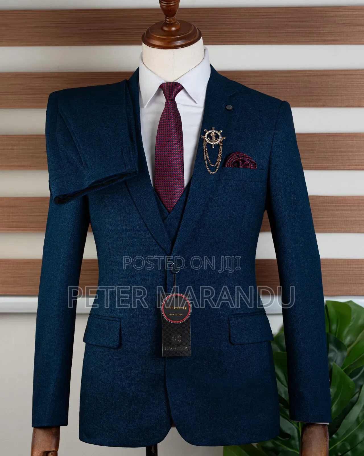 New Premium 3-Piece Teal Blue Suit Collection: