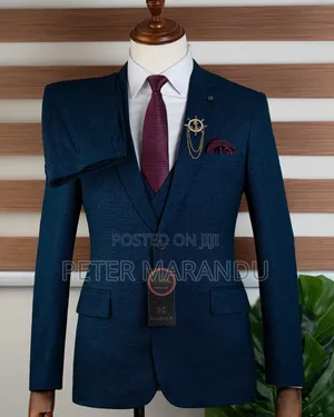 New Premium 3-Piece Teal Blue Suit Collection: