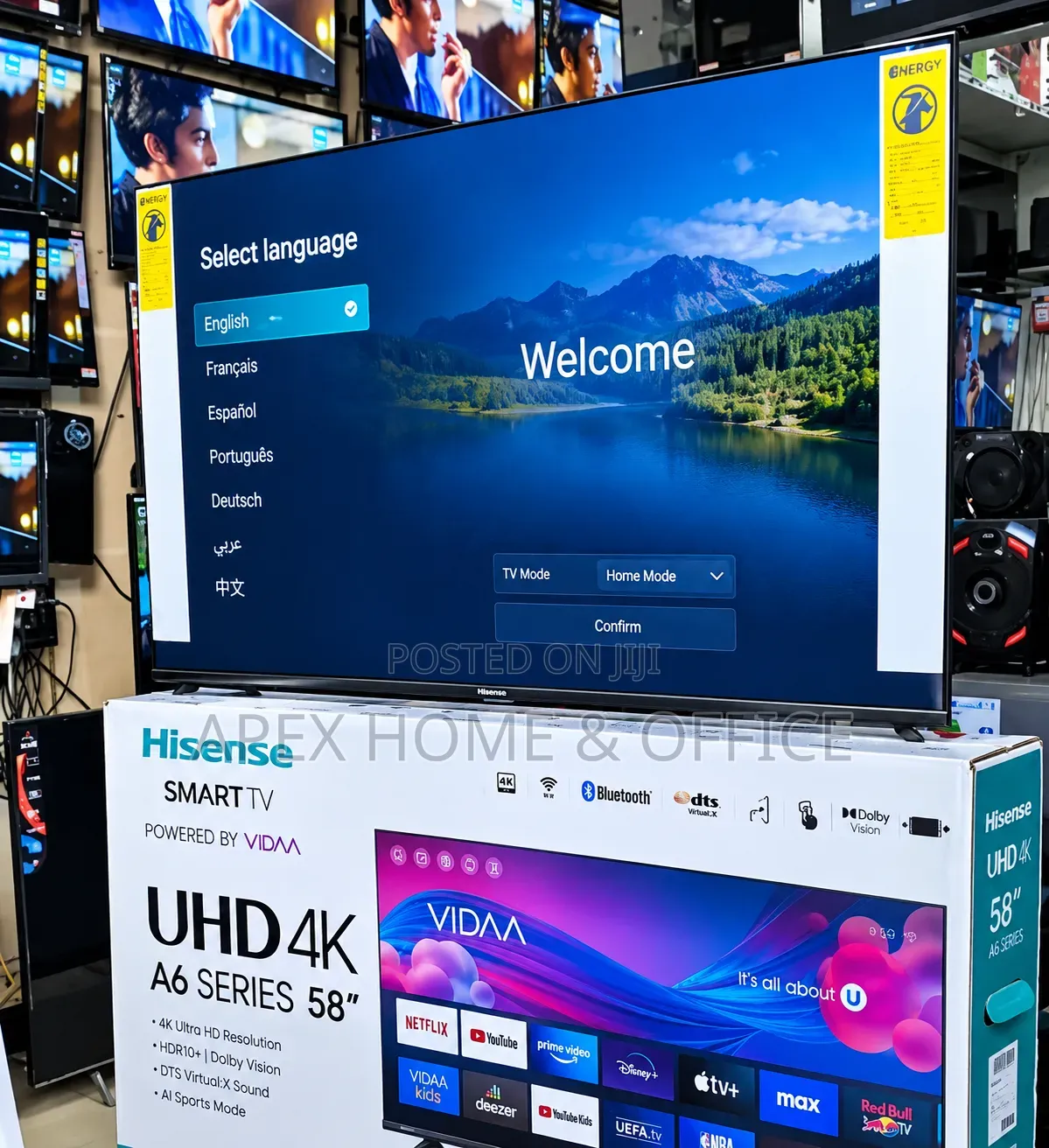 Hisense 58" Smart4k TV