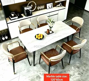 Dinning Table Full Set
1pc Marble Table 6pc Chairs