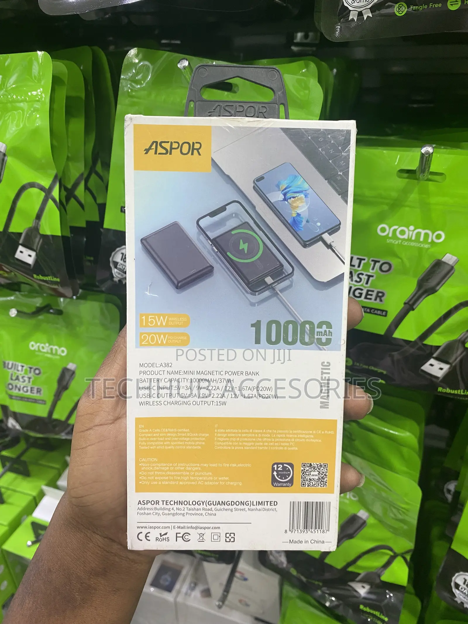 Aspor A382 Magnetic Powerbank