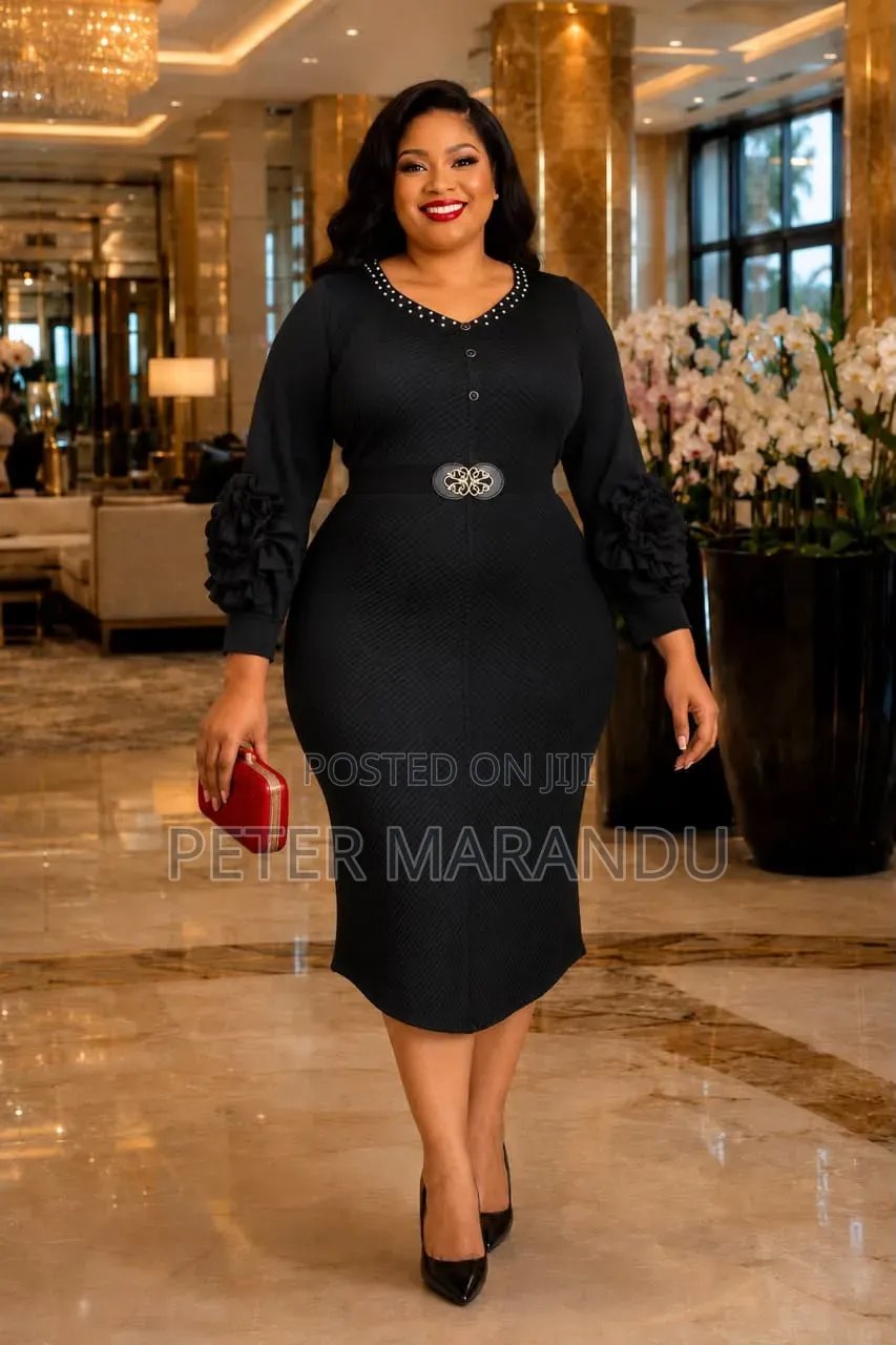 Pearl Neck Ruffle Sleeves)