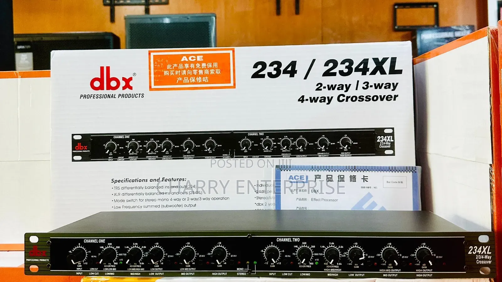 *DBX 234Xl CrossOver and Equalizer Single and Double
