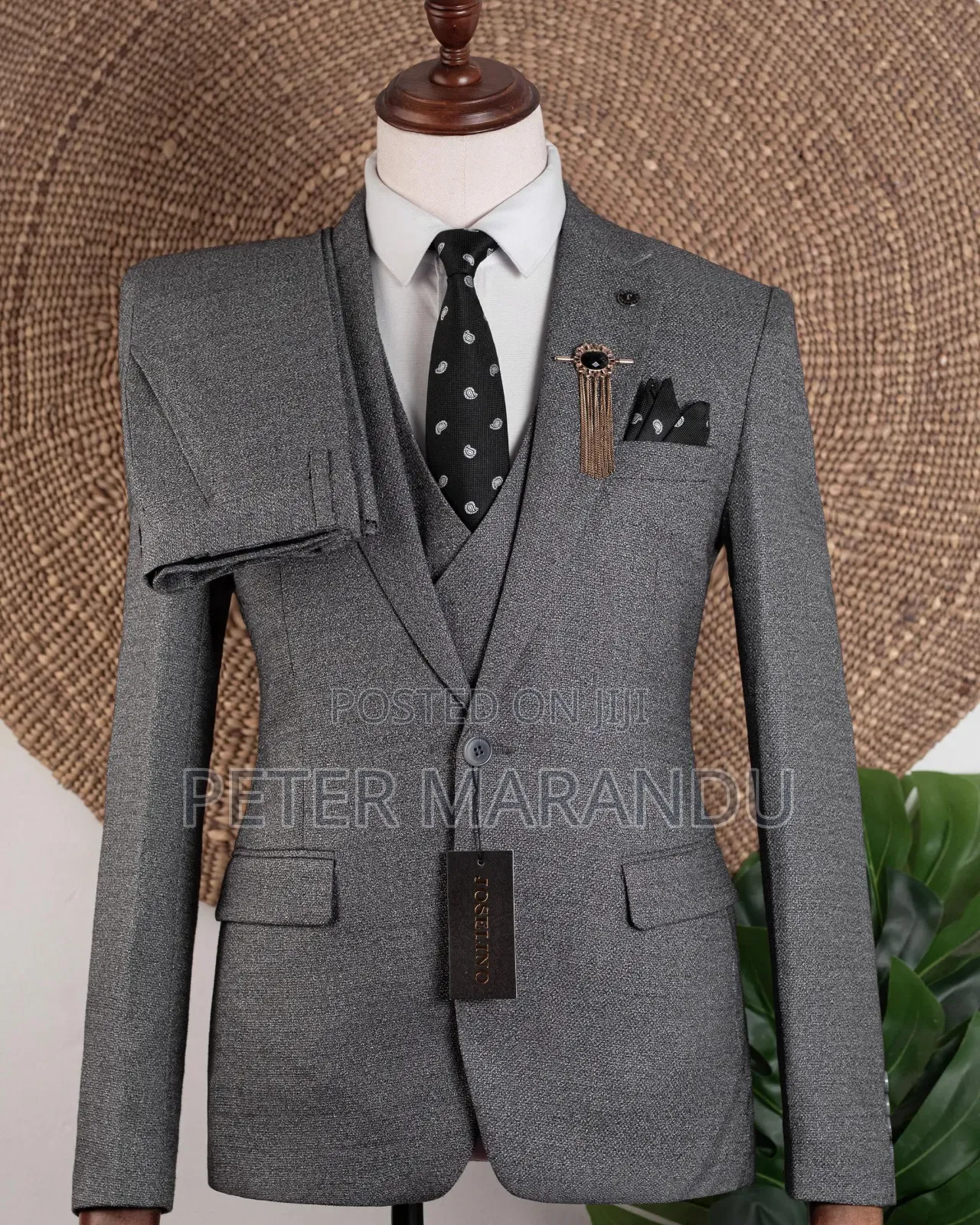 Charcoal Grey Suit) Mens Suits