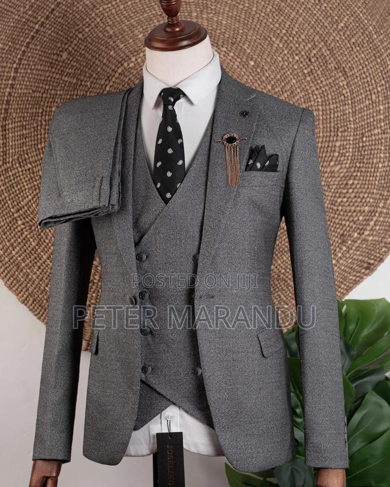 Charcoal Grey Suit) Mens Suits