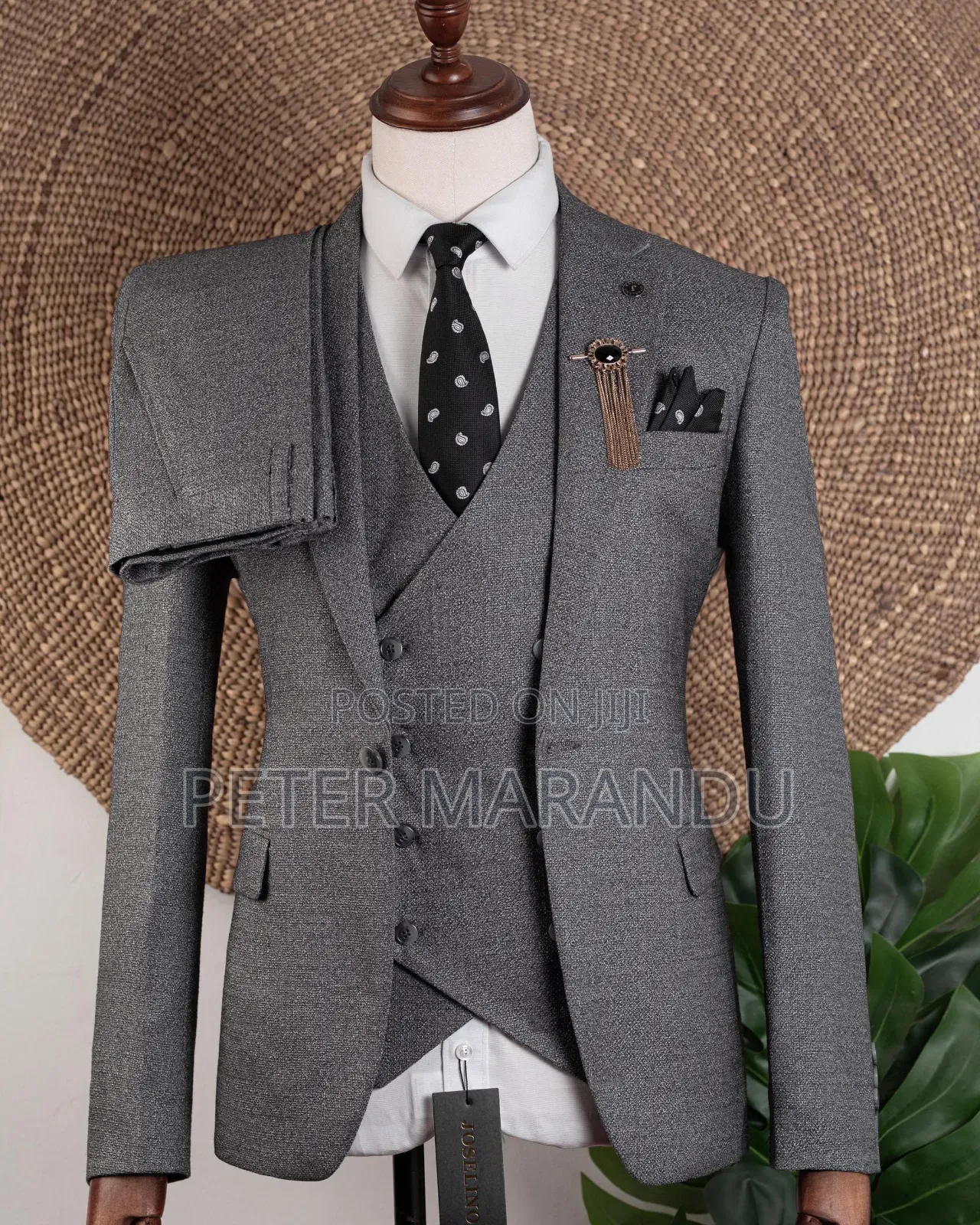 Charcoal Grey Suit) Mens Suits