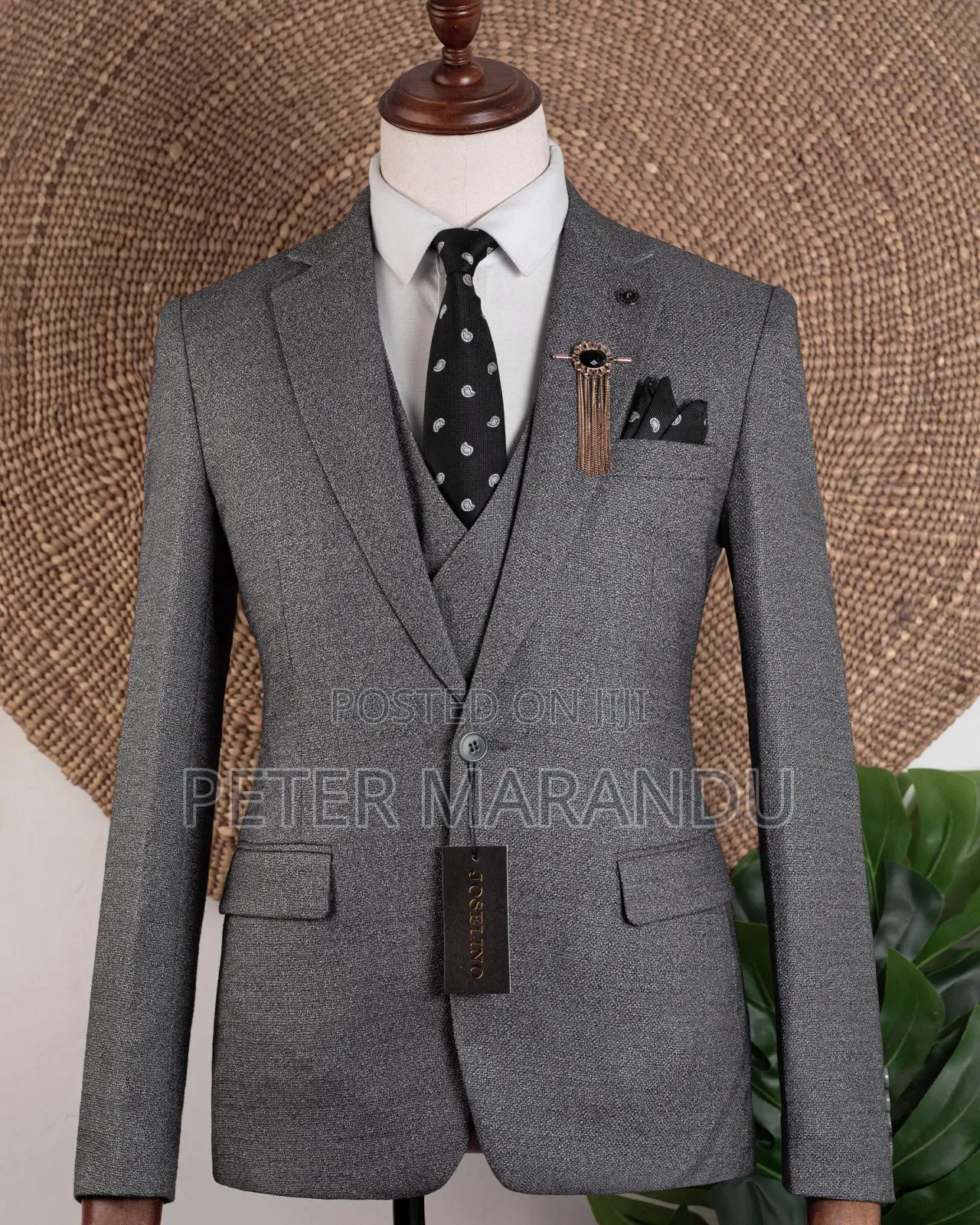 Charcoal Grey Suit) Mens Suits