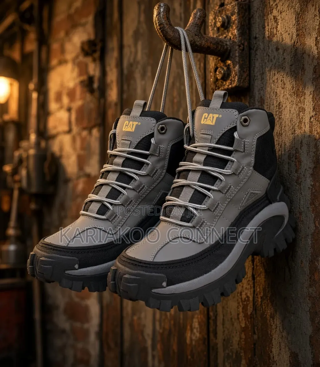 Gray Caterpillar Boot Collection